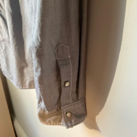 Men’s Hugo Orange Hugo Boss Snap Up Shirt, XL. Grey - Picture 5 of 16